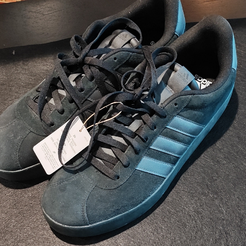 Adidas Men's VL Court 3.0  Black And Black Sneakers